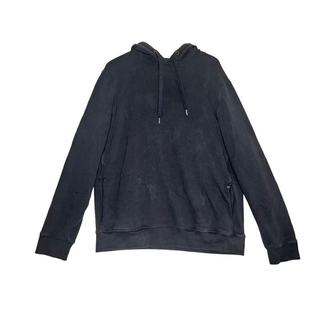 ACE Pullover Hooded French Terry Sweatshirt Navy Blue sz XL Lounge Preppy Basic - Picture 3 of 12